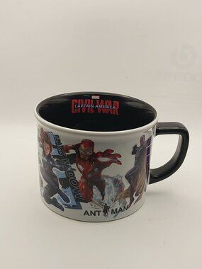 Marvel Captain America Civil War Characters Coffee Mug Black Interior 12oz Offic
